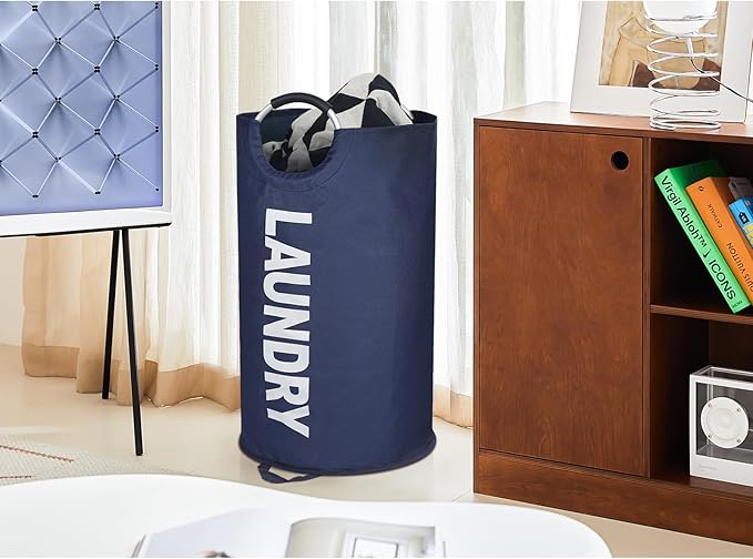125L X-Large Laundry Basket, Freestanding Tall Clothes Hamper, Collapsible - Image 7