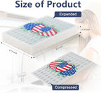 4Pcs USA Flag Heavy Duty Kitchen Dish Sponges | Large Odor Free Non-Scratch - Image 2