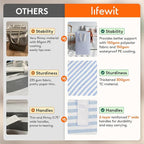 Lifewit 1 Pack Laundry Hamper Large Collapsible Laundry Baskets, Freestanding - Image 3