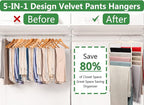 Magic Pants Velvet Hangers for Organization and Storage - Image 2