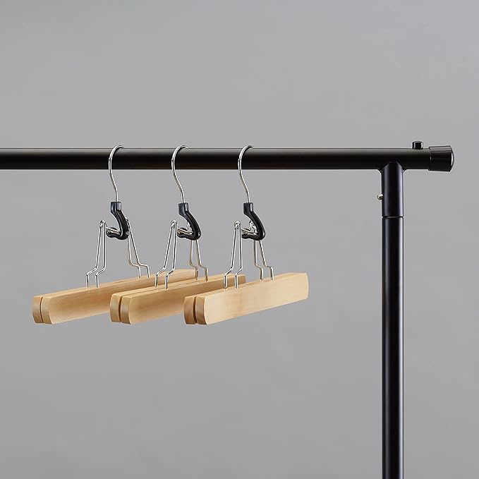 Amazon Basics Sturdy Wooden Pants Hangers - Image 7
