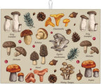 Mushroom Dish Drying Mats For Kitchen Counter XL Microfiber Kitchen Drying Mat by AUMLDOYS