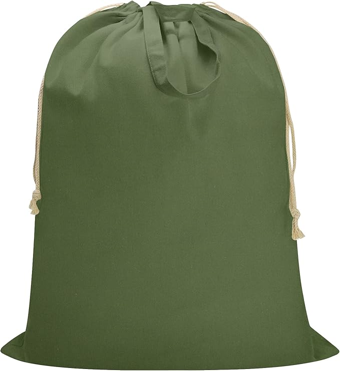 Canvas Laundry Bag 33"Wx 35"H, Thick Cotton Laundry Bag by CALACH