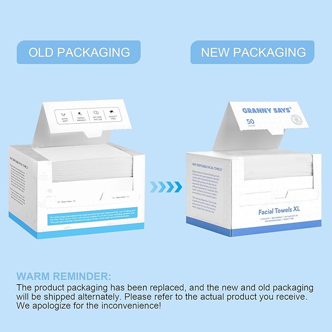 GRANNY SAYS Disposable Face Towel, Face Towelettes Disposable Biobased - Image 9