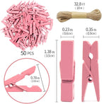 1.35 Inch Mini Clothes Pins for Photo100 Pcs - Image 2