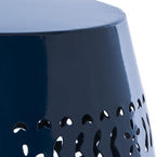 Christopher Knight Home Ruby Outdoor 12" Iron Side Table, Dark Blue - Image 7