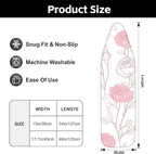 Floral Ironing Board Cover 17.7"x49", Standard Size Iron Board Covers - Image 3