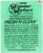 Wonder Wafers 25 CT Individually Wrapped Fresh & Clean Air Fresheners by Wonder+Wafers