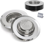 Kingrol 6-Piece Kitchen Sink Strainer Set, 4.5" Stainless Steel Sink Food by Kingrol