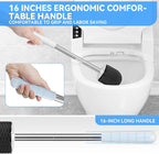 TRENTI Toilet Brush, Toilet Brush and Holder Set, Bristles Toilet Bowl Brush - Image 4