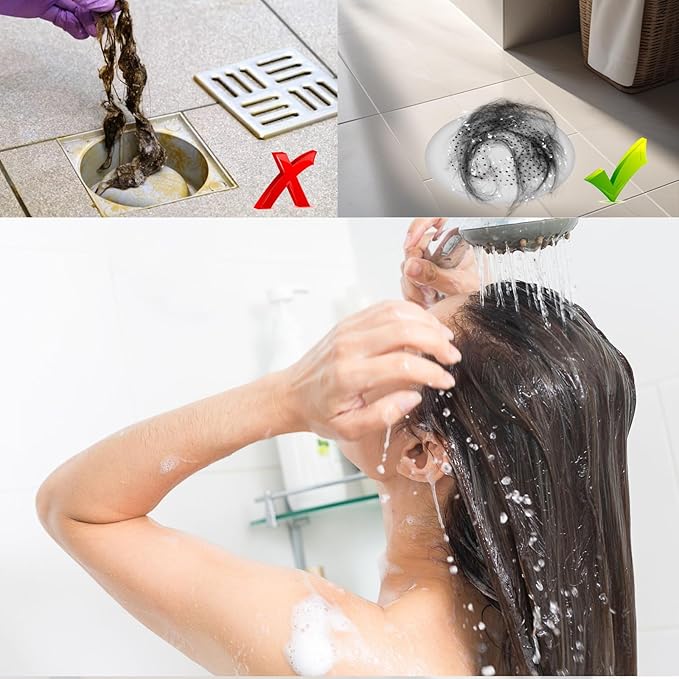 4Pcs Silicone Drain Covers Round Hair Drain Catcher - Image 4