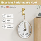 niffgaff Wall Hooks for Coat and Towel: 13lb Adhesive Door Hanger Stick On - Image 2