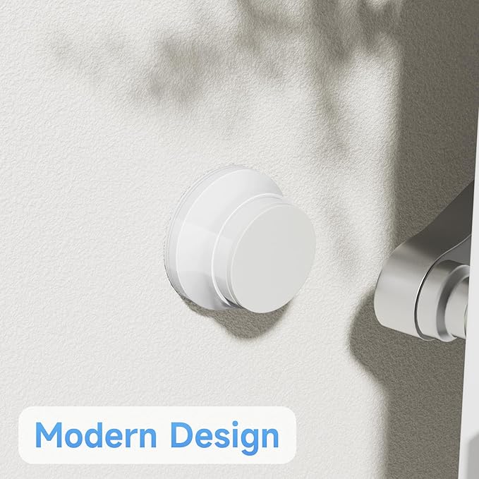 4PC Door Stoppers for Wall, 1.65 x 0.9 Inch Door Knob Wall Protector - Image 2