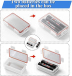 Heyiarbeit 2 x 18650 Battery Storage Case Holder Organizer Box Transparent 2Pcs - Image 6