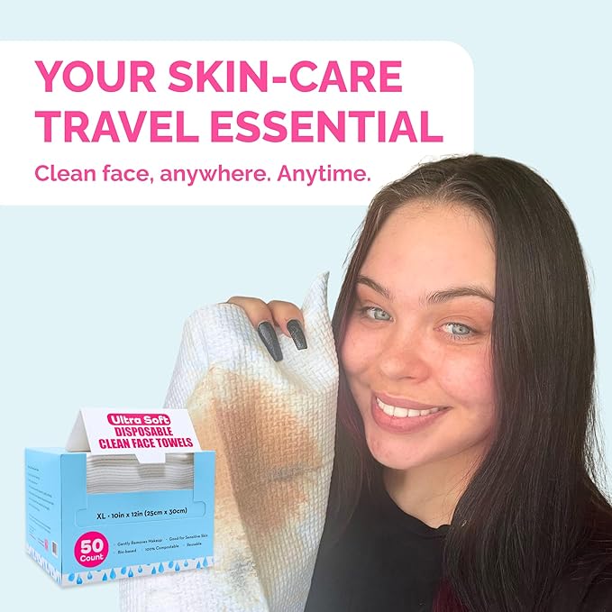 Elizabeth Mott Thank Me Later Disposable Face Towels – 100% Biobased Facial - Image 8