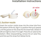Evorie Replacement Straw Set for 11 Oz Stainless Steel Sippy Cup, Includes - Image 3