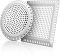 Shower Drain Hair Catcher/Drain Strainer, 2 Pack Shower Drain Cover by Aojuxix