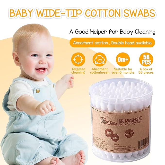 Baby Cotton Swabs with Large Tips - Image 2