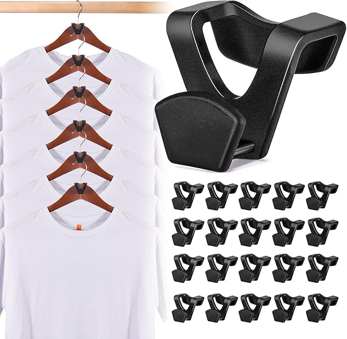 HOUSE DAY Space Saving Hangers 100 Pack, Clothes Hanger Connector Hooks by HOUSEDAY