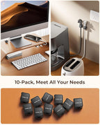 MRGLAS 10-Pack Magnetic Cable Management Cord Organizer, Cable Holder Clips - Image 5