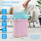 Bathroom Small Trash Can with Automatic Touchless Lid, 2.6 Gallon Smart Garbage - Image 2