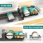 MERRYBOX Dish Drying Rack Large Capacity 2 Tier Dish Drying Rack - Image 6