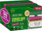 3 Gallon Large Plastic Storage Bags – 16" x 18" – Reusuable XXL Extra Large by SealFresh