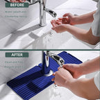 Faucet Mat for Kitchen Sink, Silicone Faucet Handle Drip Catcher Tray, Drying - Image 5