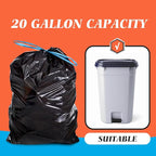 20 Gallon Large Drawstring Trash Bags 120 Counts, Fit 20-21 Gal Trash Can - Image 4