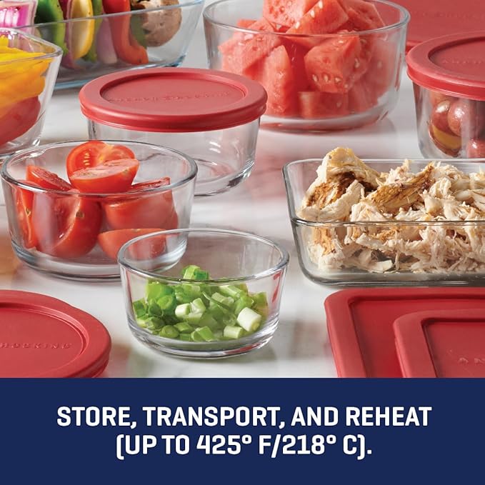Anchor Hocking 16 Piece Glass Storage Containers - Image 4