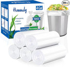 4 gallon trash can liners, Small clear Garbage Bags, Extra Strong 4 Gal Trash by HOMMALY