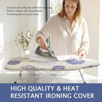 SheeChung 12.5"x32" Small Ironing Board Cover and Pad, Fits Mini Table Top - Image 5