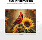Red Bird Sunflower Dish Drying Mats - Image 2