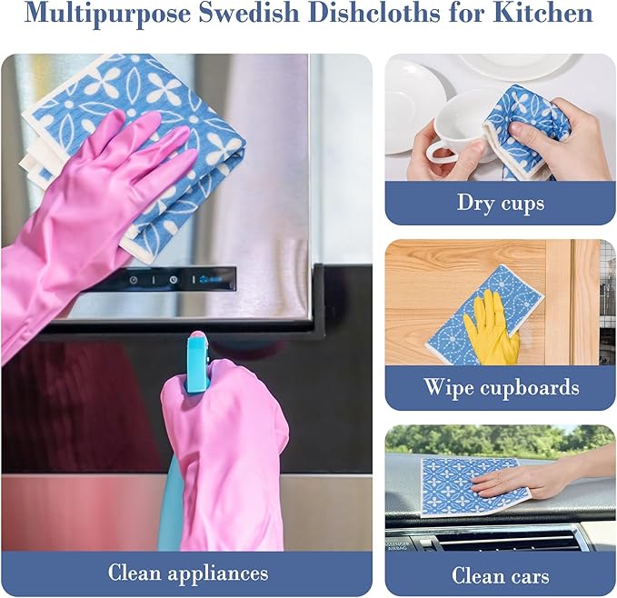 Lucomb 8 Pack Swedish Dishcloths - Image 5