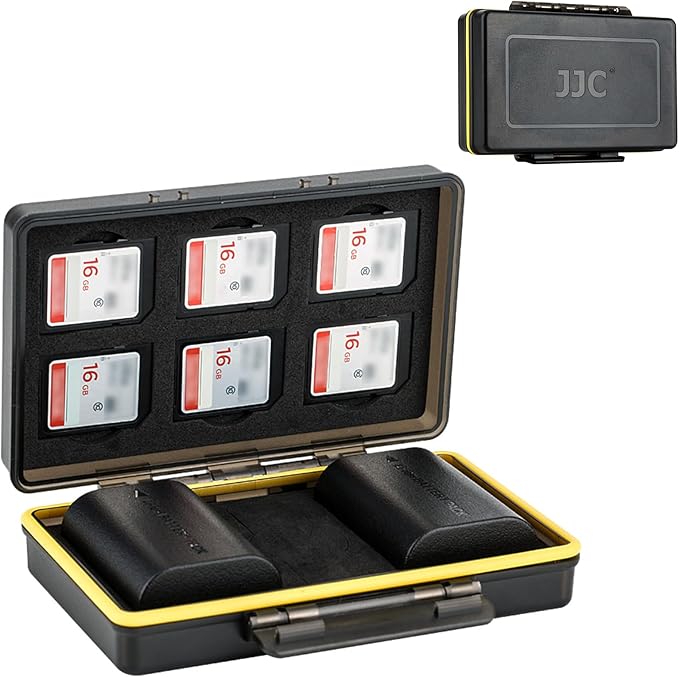 LP-E6 LP-E6N LP-E6NH Battery SD Card Case Holder by JJC