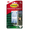Command Outdoor Large Clear Wall Hooks, 1 Hook and 2 Command Strips, Damage by Command