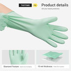 ThxToms 4 Pairs Nitrile Cleaning Gloves, Latex free Reusable Dishwashing Gloves - Image 5