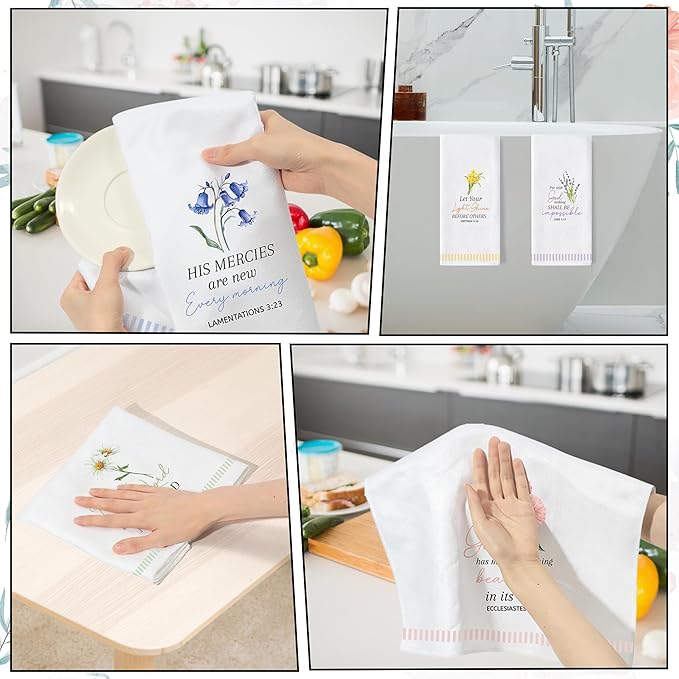 GROBRO7 Bible Floral Hand Towel - Image 7