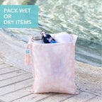 Bumkins Waterproof Wet Bag for Baby, Swim Suit, Cloth Diapers, Pump Parts - Image 3