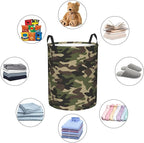 Green Camouflage Laundry Hamper Bag - Image 5