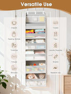 Criusia Over The Door Organizer, Heavy-Duty 6-Shelf Hanging Storage - Image 8