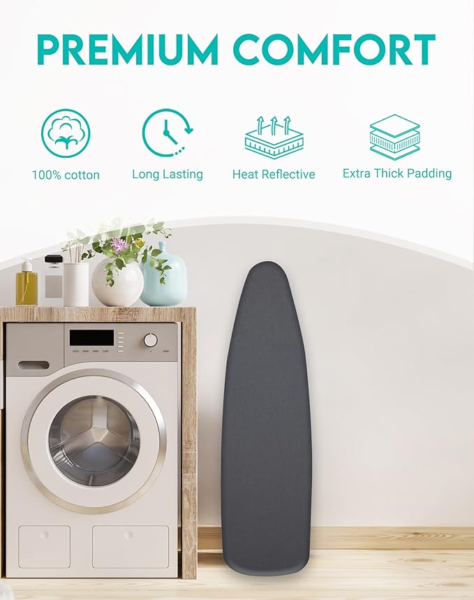 2025 Reinforced Ironing Board Cover and Pad, 15x54 Standard Size, Extra Thick - Image 2