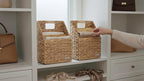 Wicker Hanging Storage Basket, Water Hyacinth Baskets, Wall Decor Hyacinth - Image 3