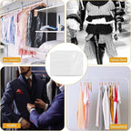 30 Pcs Clear Garment Cover 47 Inch Plastic Garment Bags - Image 7