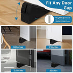 Heavy Duty Door Stopper, Adjustable Spring Large Stopper, 3 Inches High Tall - Image 7