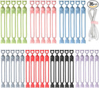 35 PCS Silicone Cable Ties Cord Organizer by Unknown