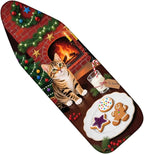Nuxovilar Ironing Board Covers Winter Cat by Fireplace Pattern Polyester 15x54 by Nuxovilar