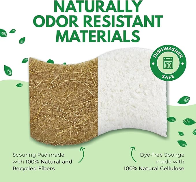Biodegradable Natural Kitchen Sponge - Image 2