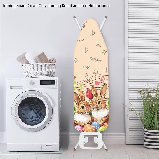 Bunny Ironing Board Cover for Easter Music Note Ironing Board Covers Standard - Image 3