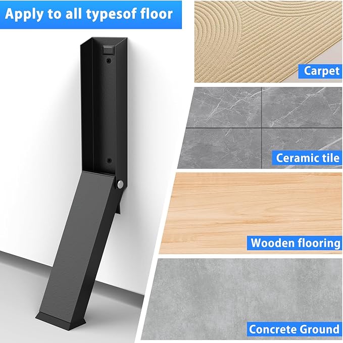 Door Stopper, No Drilling Door Stoppers, Kick Down Door Stop - Image 7